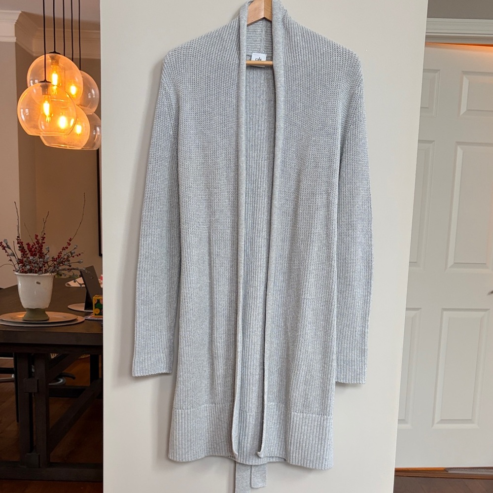 CAbi Light Gray‎ Open Front Cardigan